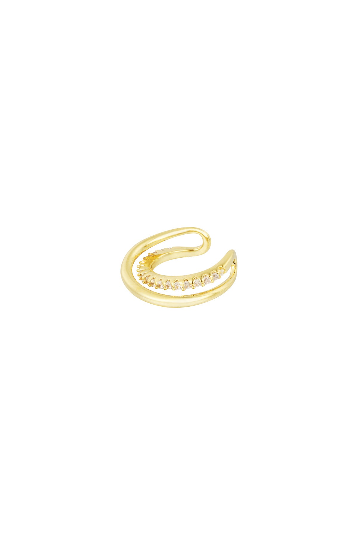 Boucle d'oreille Layered Glam - doré