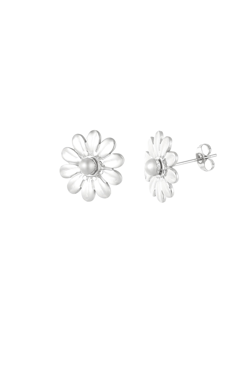 boucles d'oreilles à pois fleuris