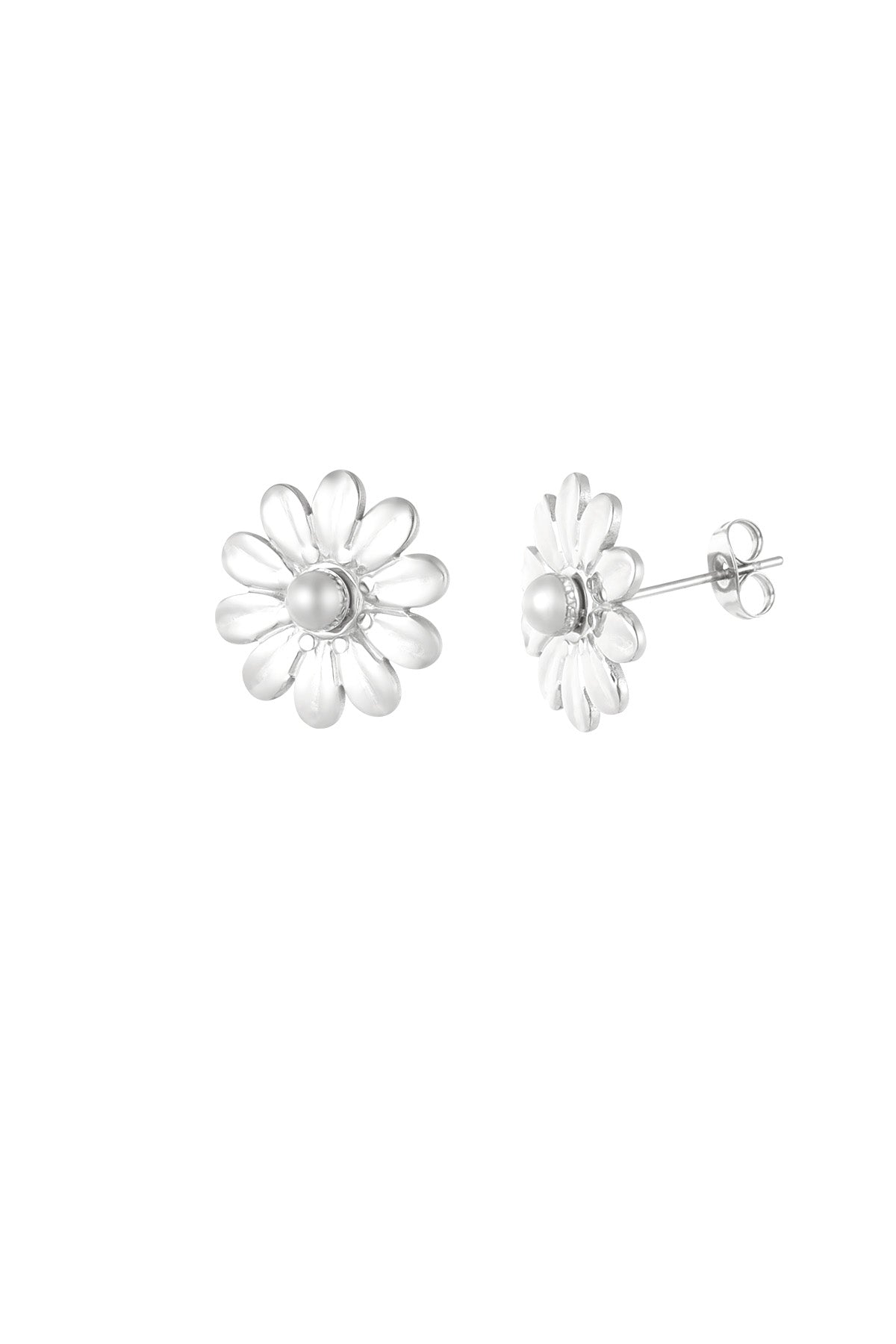 boucles d'oreilles à pois fleuris