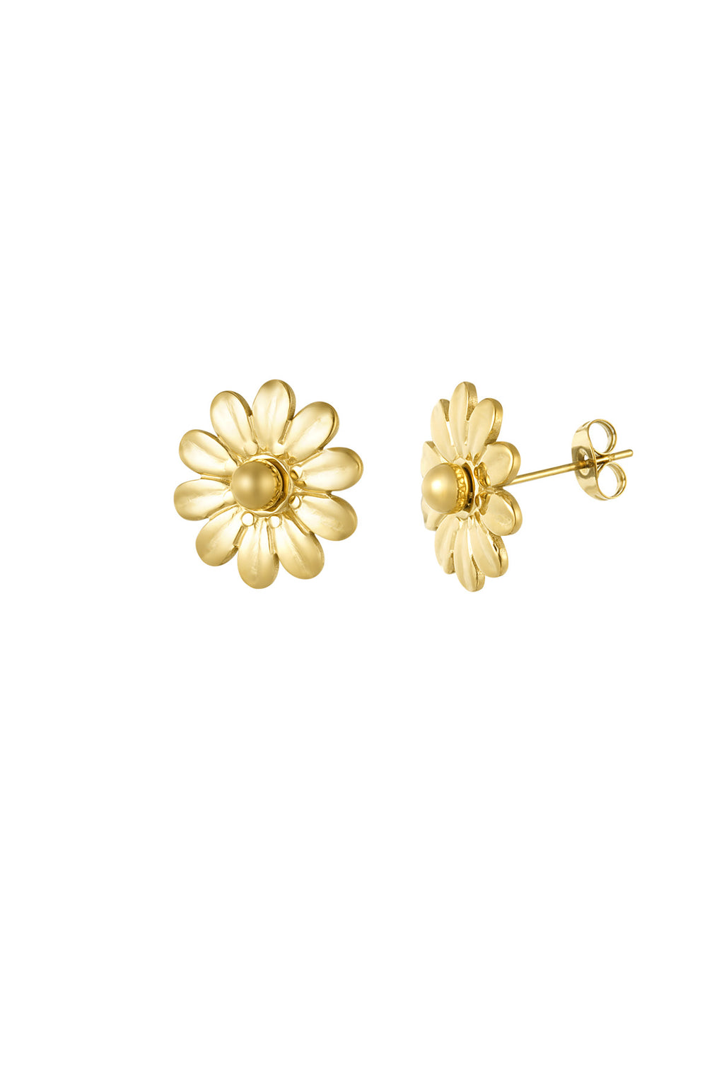 boucles d'oreilles à pois fleuris