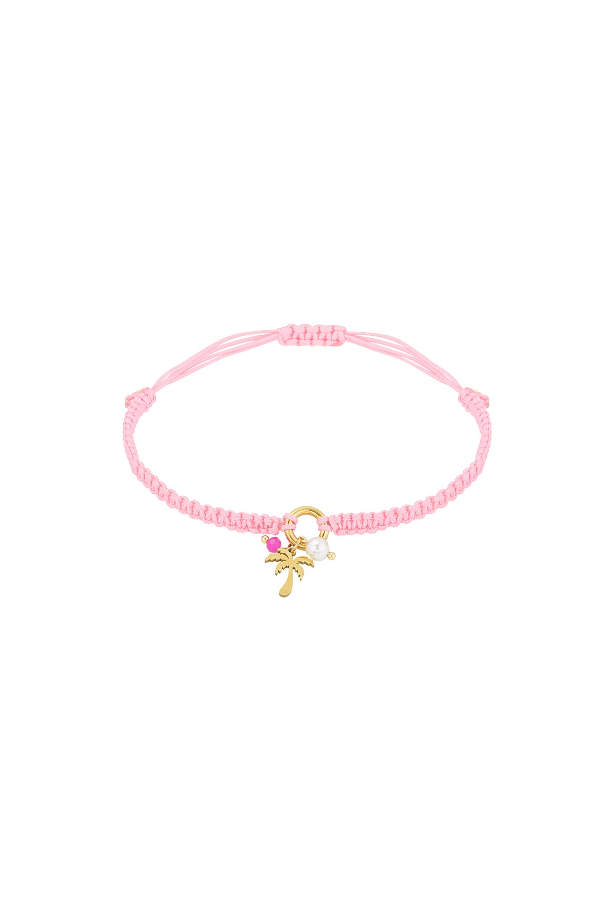Bracelet Palm Paradise - Couleur orange et or