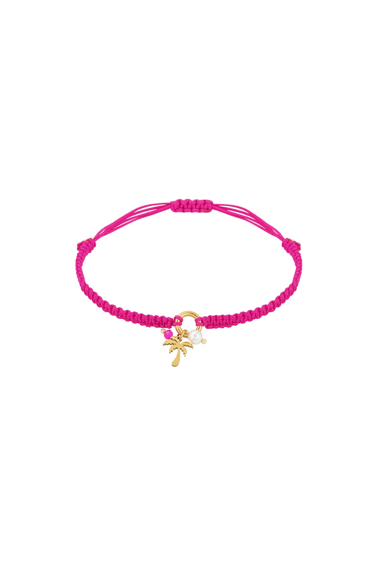 Bracelet Palm Paradise - Couleur orange et or