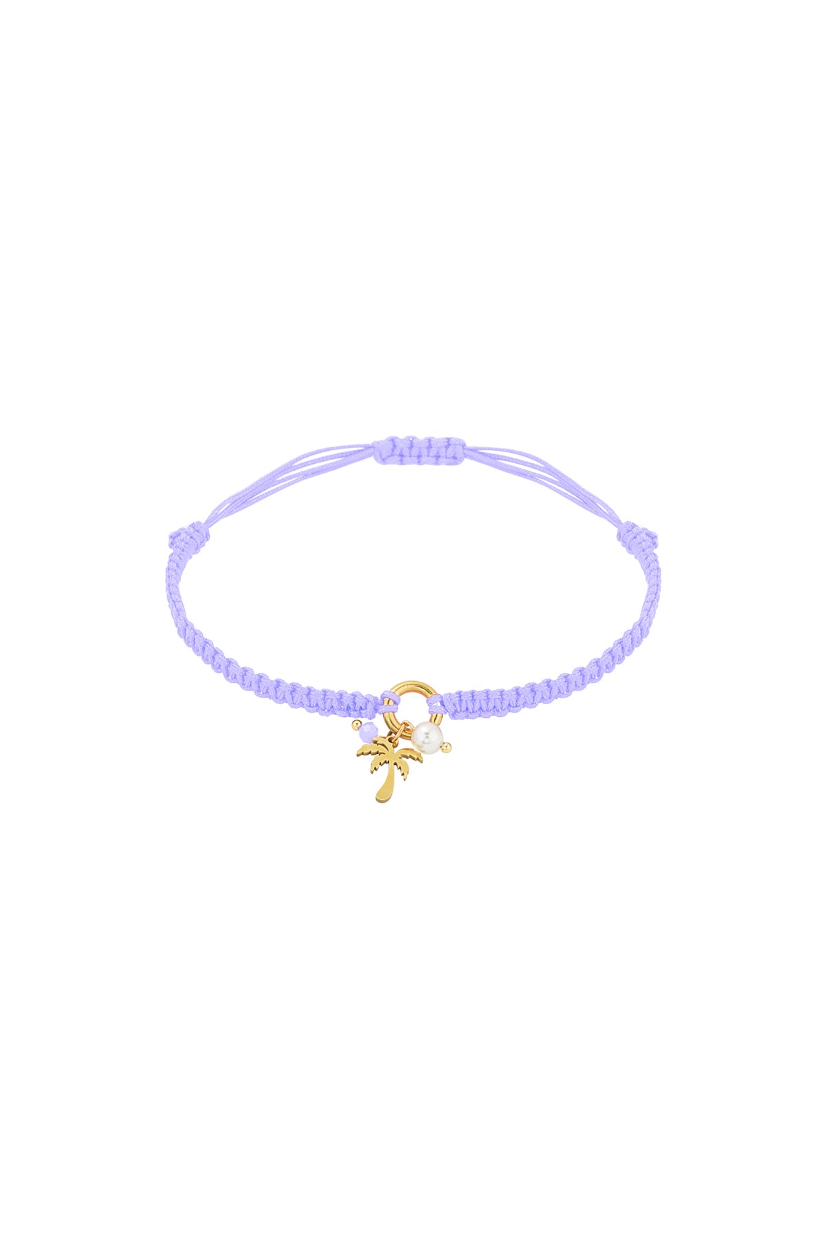 Bracelet Palm Paradise - Couleur orange et or