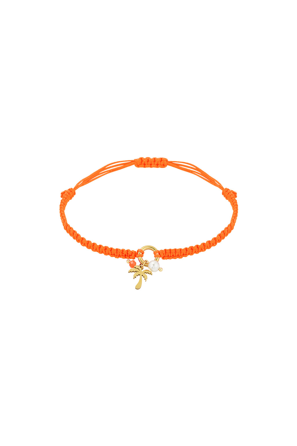Bracelet Palm Paradise - Couleur orange et or