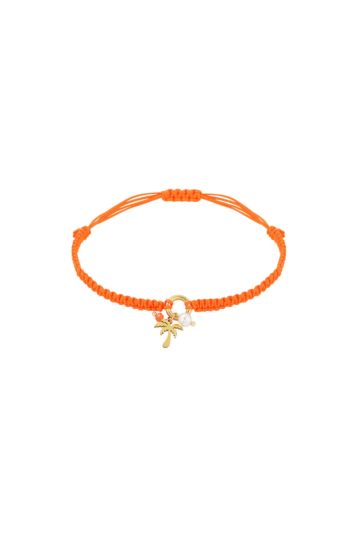 Bracelet Palm Paradise - Couleur orange et or