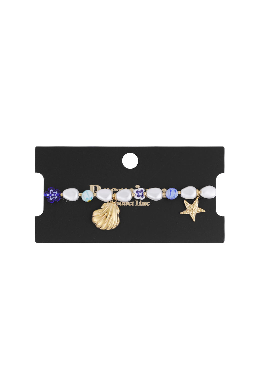 Bracelet extra vie marine - Couleur bleu or