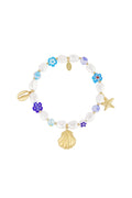 Bracelet extra vie marine - Couleur bleu or