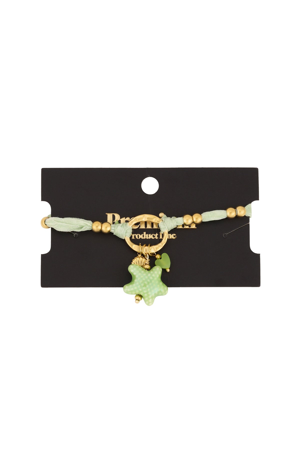 Bracelet étoilé - Couleur vert et or