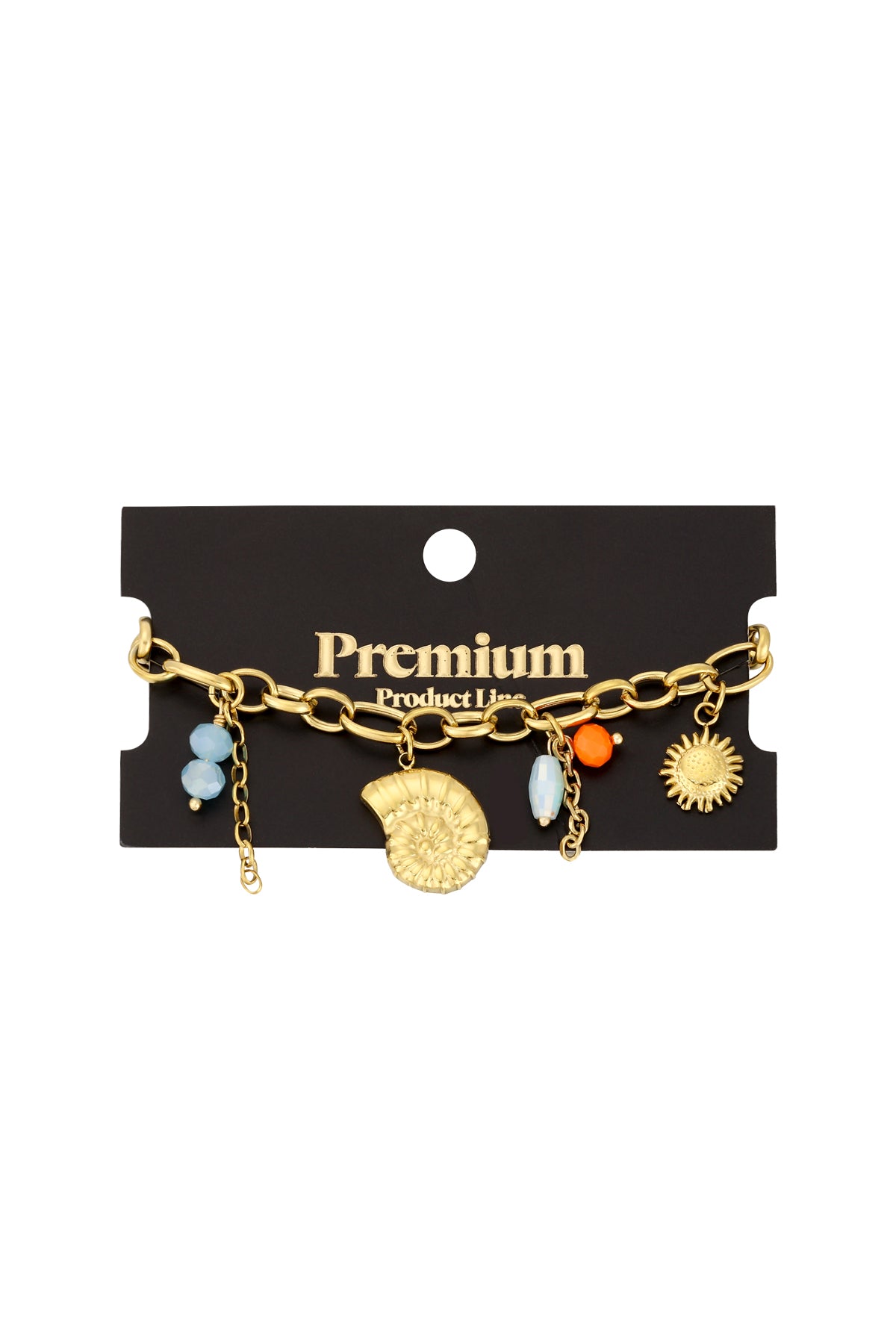 bracelet soleil doré