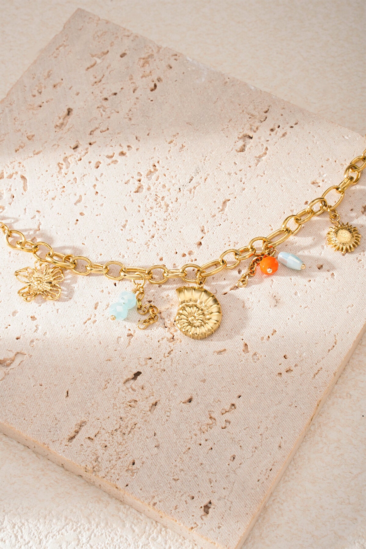bracelet soleil doré