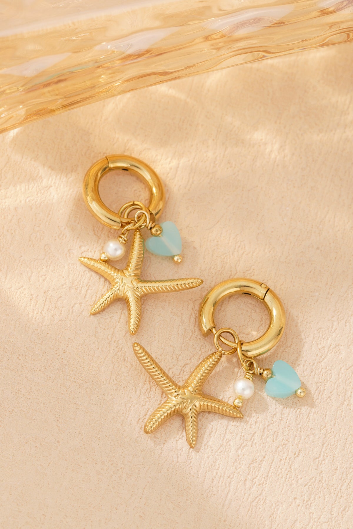grandes boucles d'oreilles étoile de mer