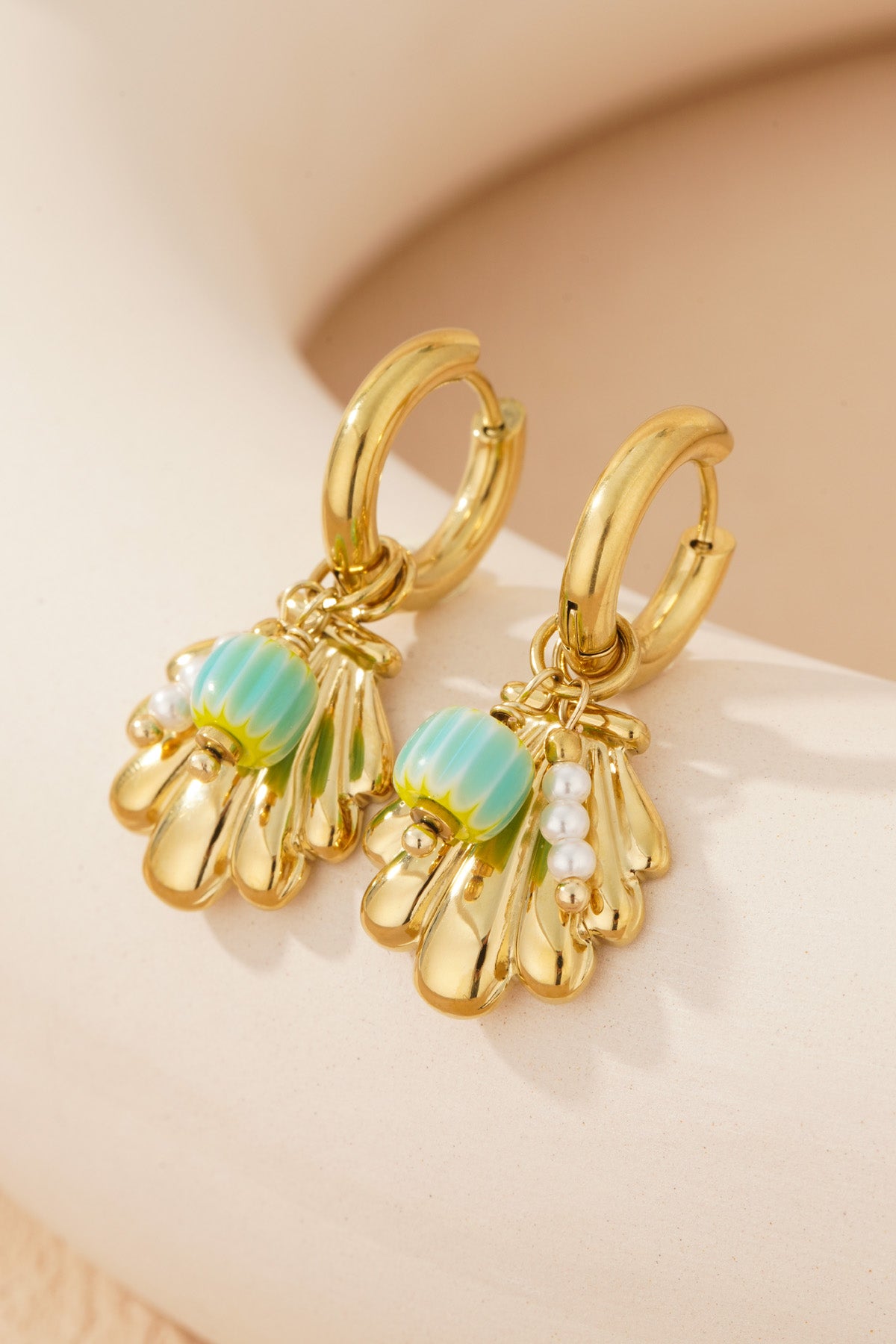 boucles d'oreilles coquillage