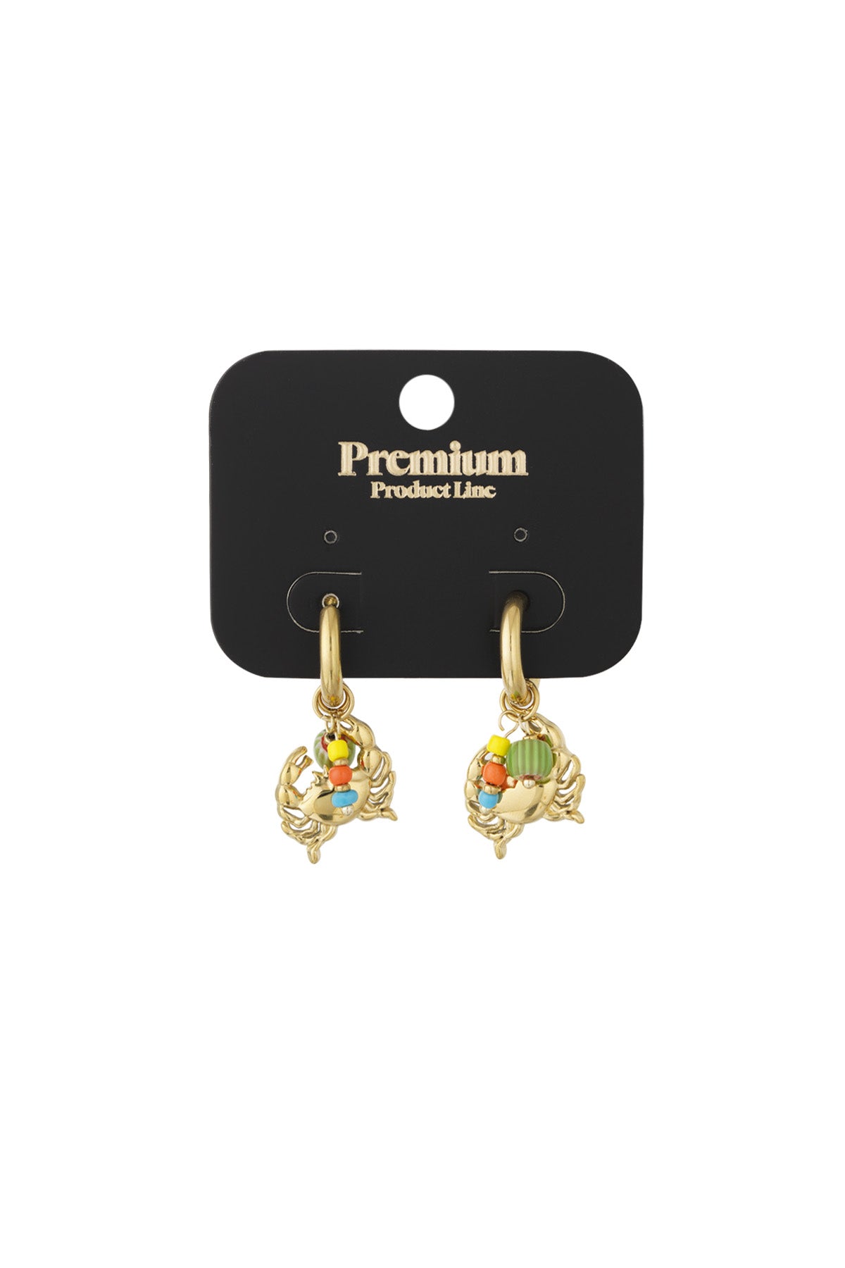 boucles d'oreilles crabe