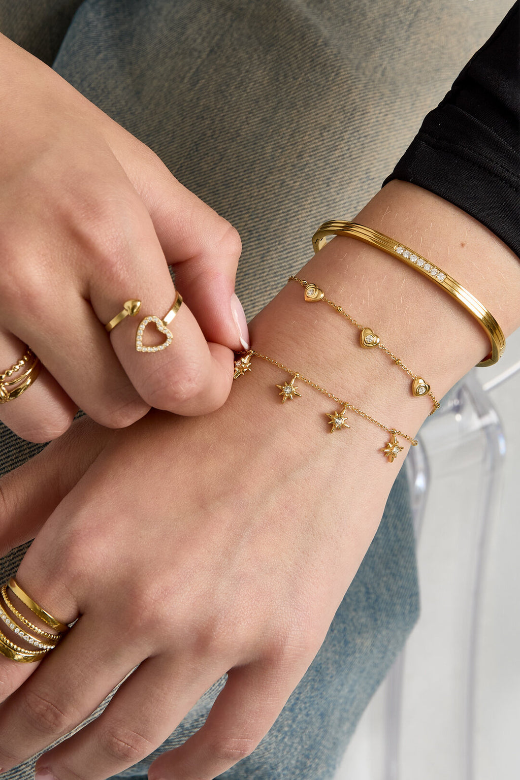 Bracelet avec étoiles filantes