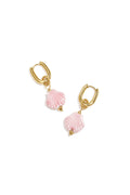 Boucles d'oreilles squovales avec coquillage pendant