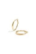 Boucles d'oreilles créoles en acier inoxydable, style décontracté et simple, collection femme