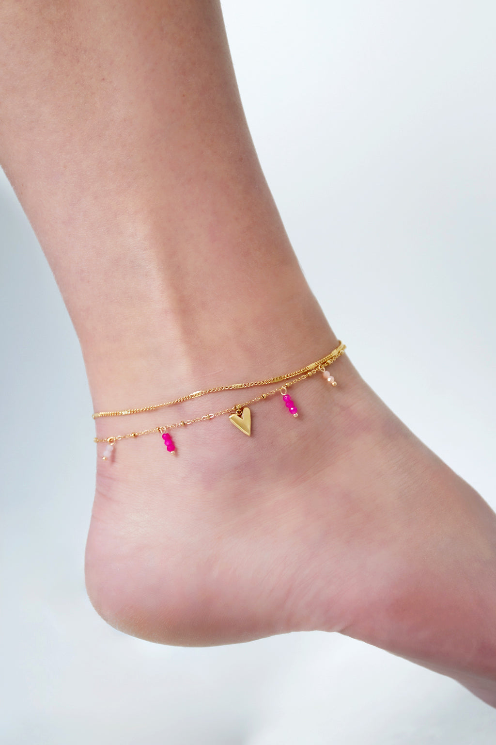 bracelet de cheville double love