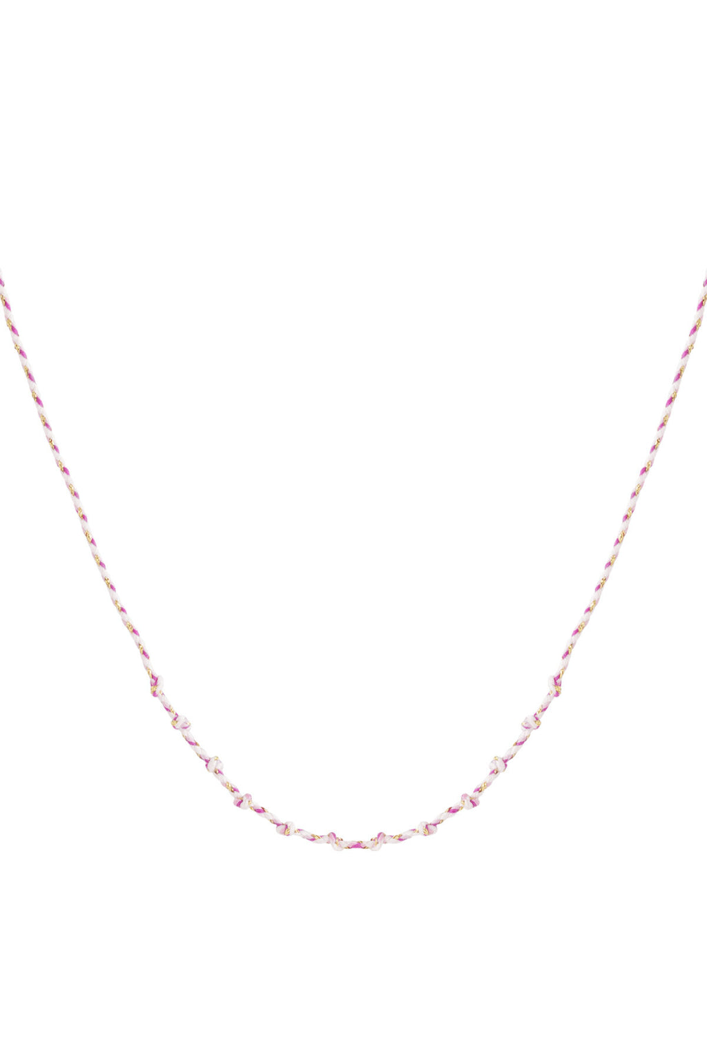 Collier en coton à spirales à faire soi-même
