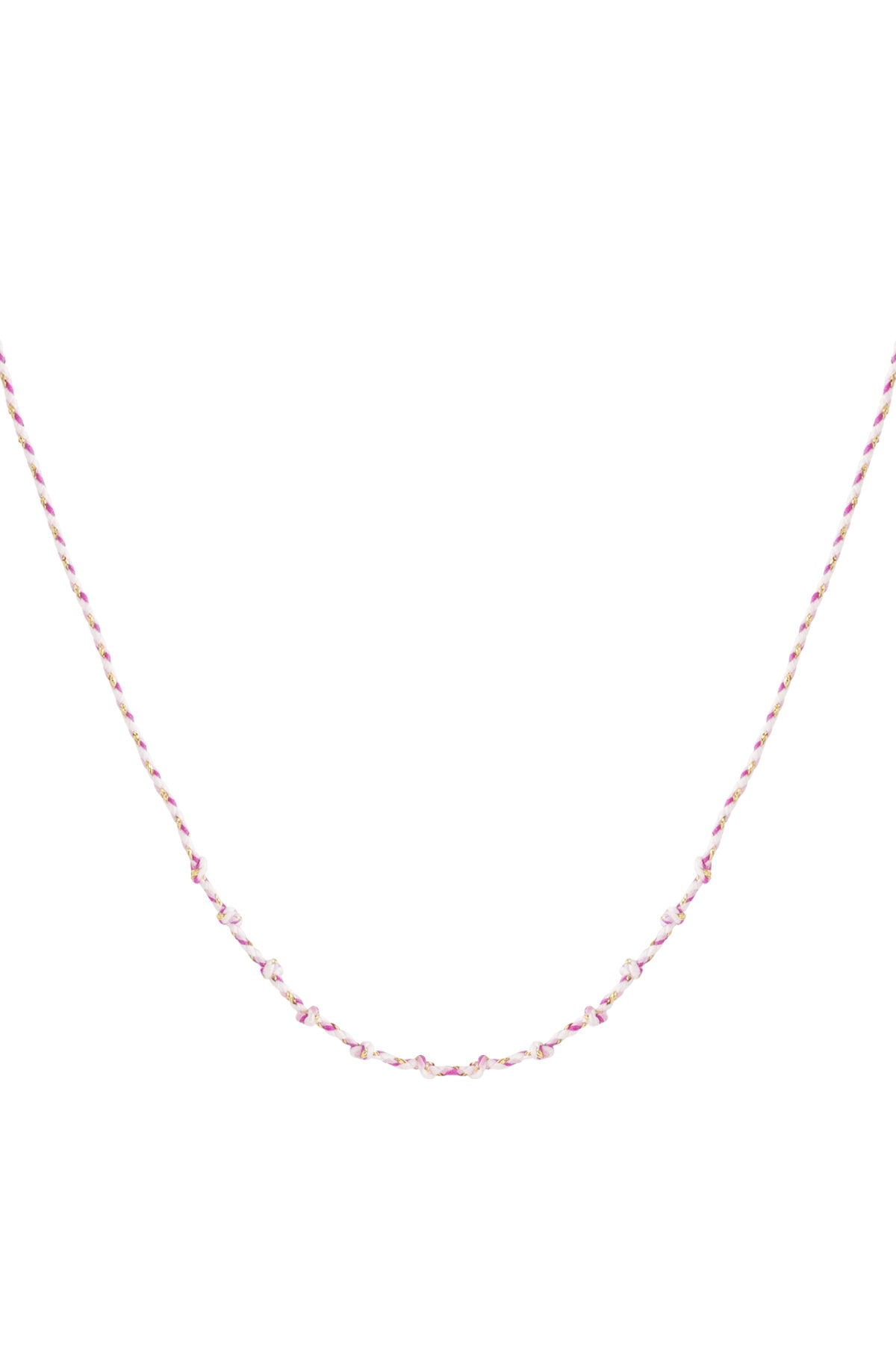 Collier en coton à spirales à faire soi-même