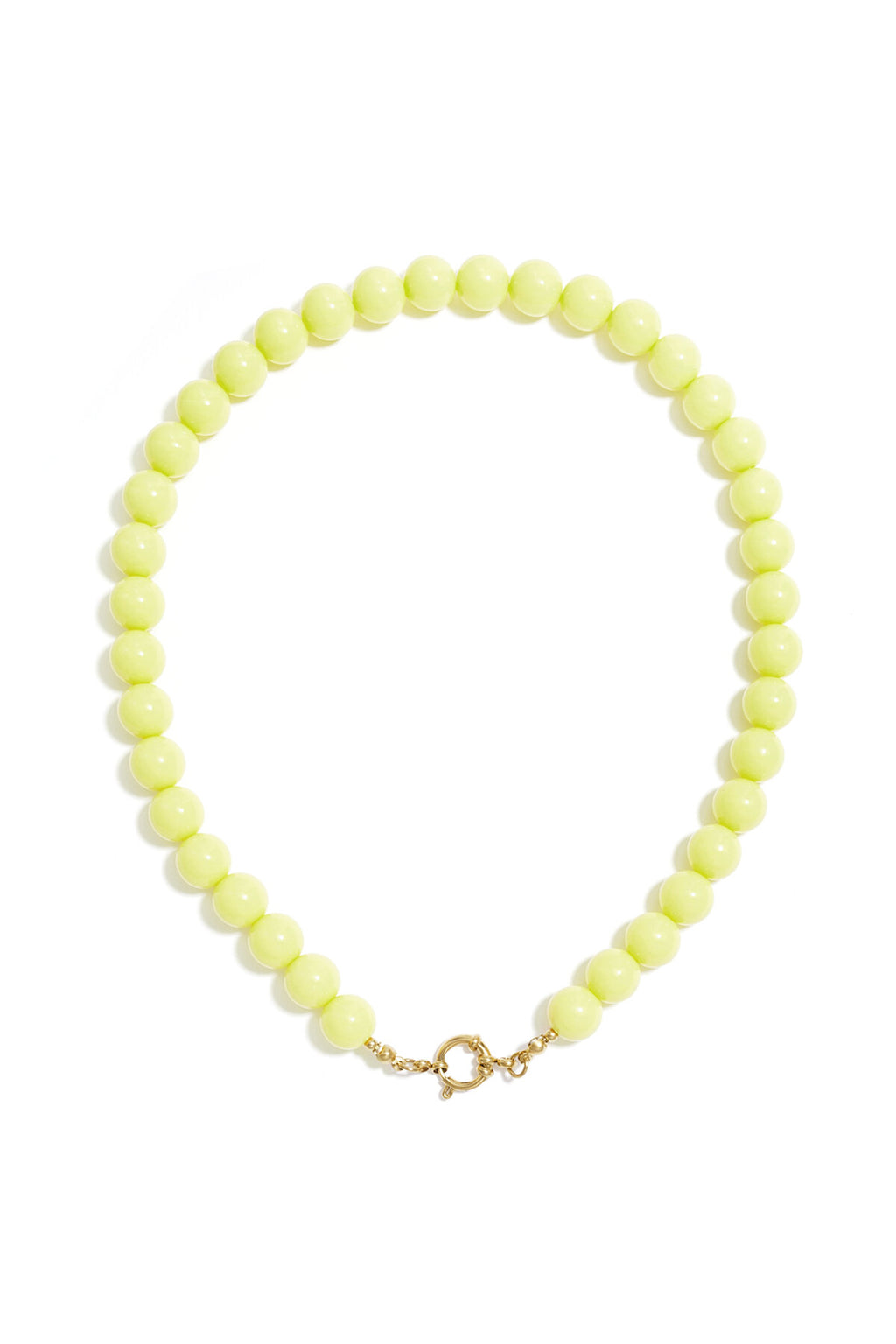 Collier de perles avec fermeture sur le devant - 12 mm