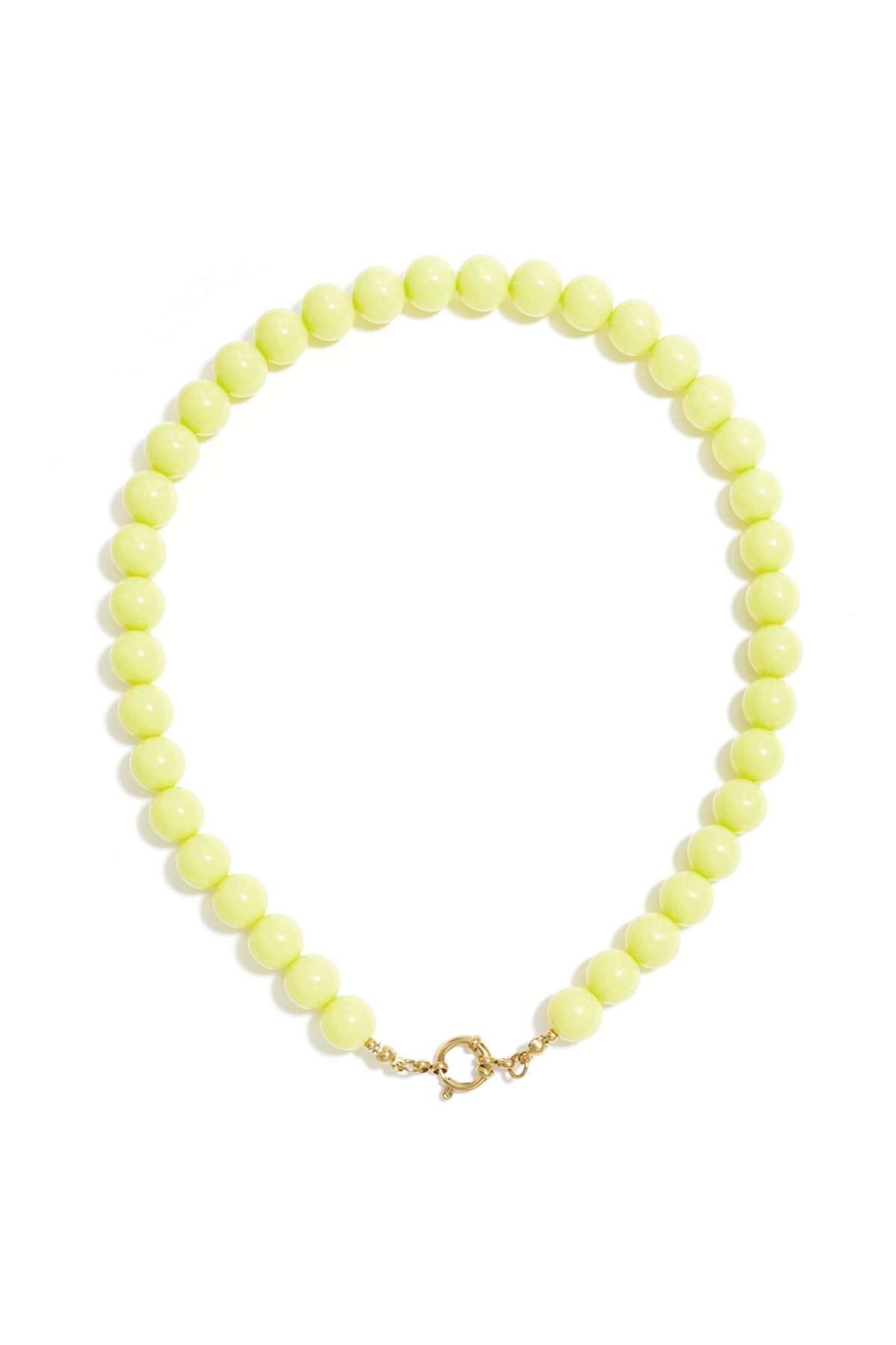 Collier de perles avec fermeture sur le devant - 12 mm