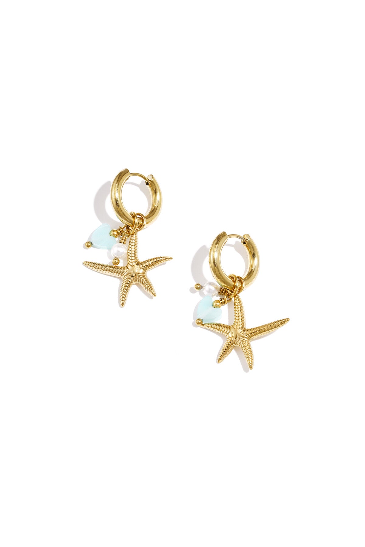 grandes boucles d'oreilles étoile de mer