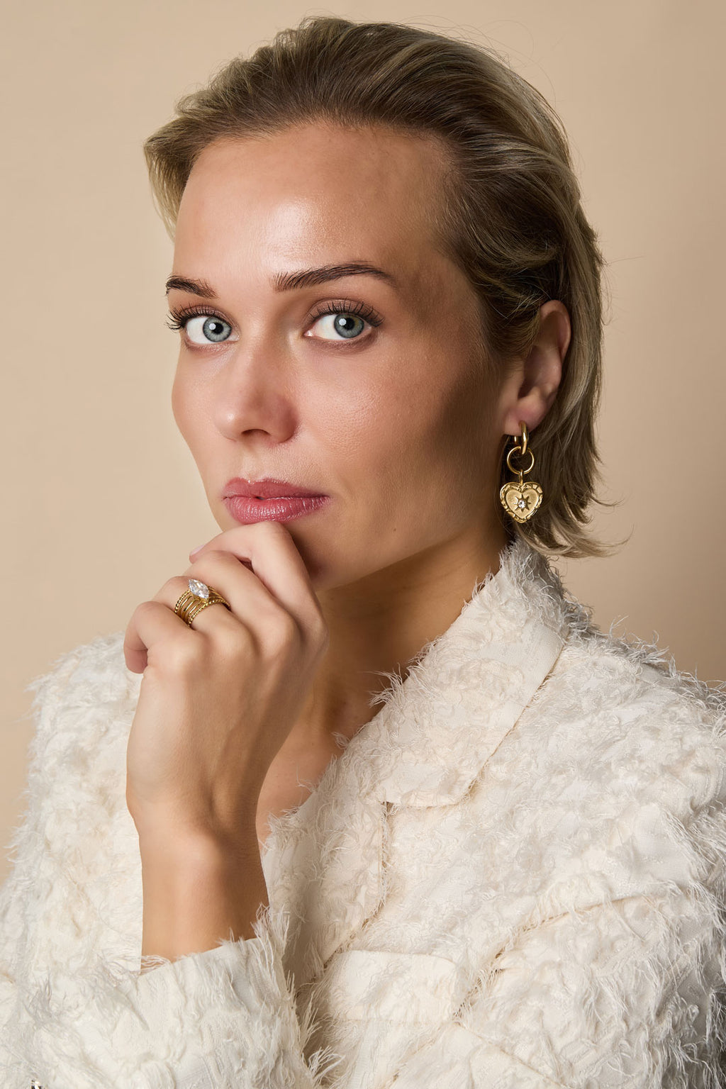Boucles d'oreilles pendantes en forme de cœur, série simple et décontractée pour le quotidien, bijoux pour femmes