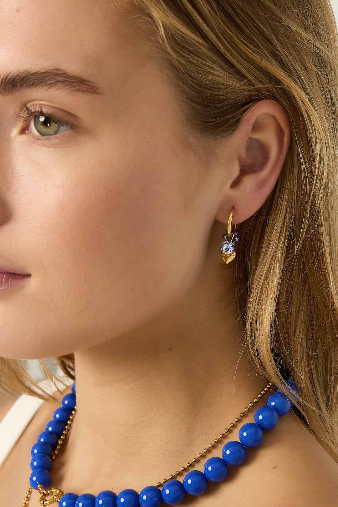 Boucles d'oreilles pendantes en acier inoxydable, série Heart Daily Daily Simple, bijoux pour femmes
