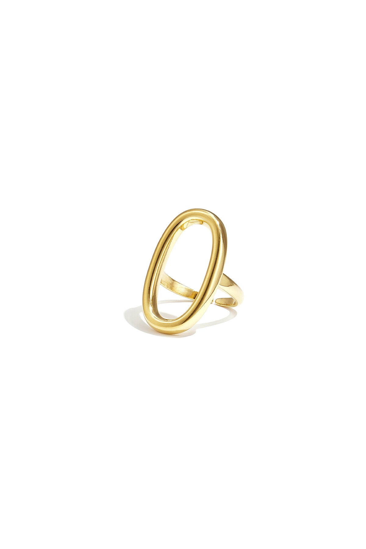 Bague imposante ovale et minimaliste