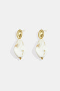 Boucles d'oreilles aspect pierre naturelle