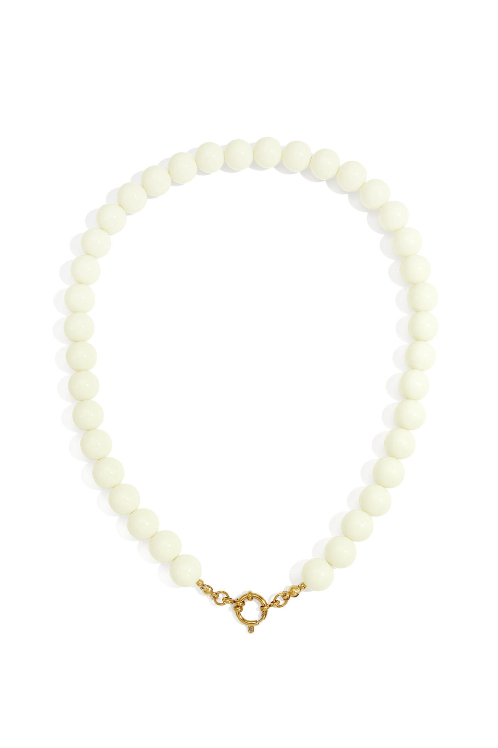 Collier de perles avec fermeture sur le devant - 12 mm