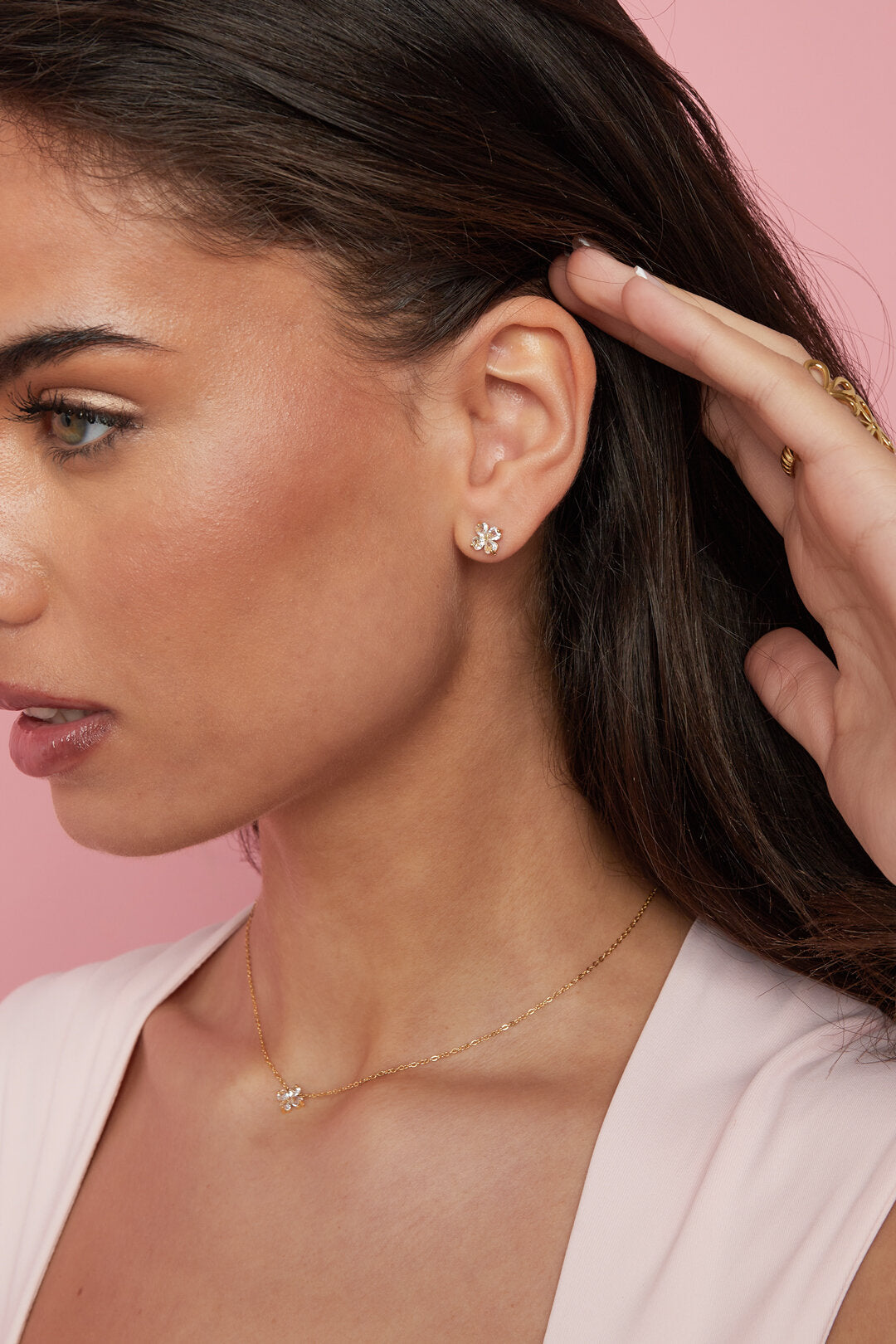 Boucles d'oreilles trèfle