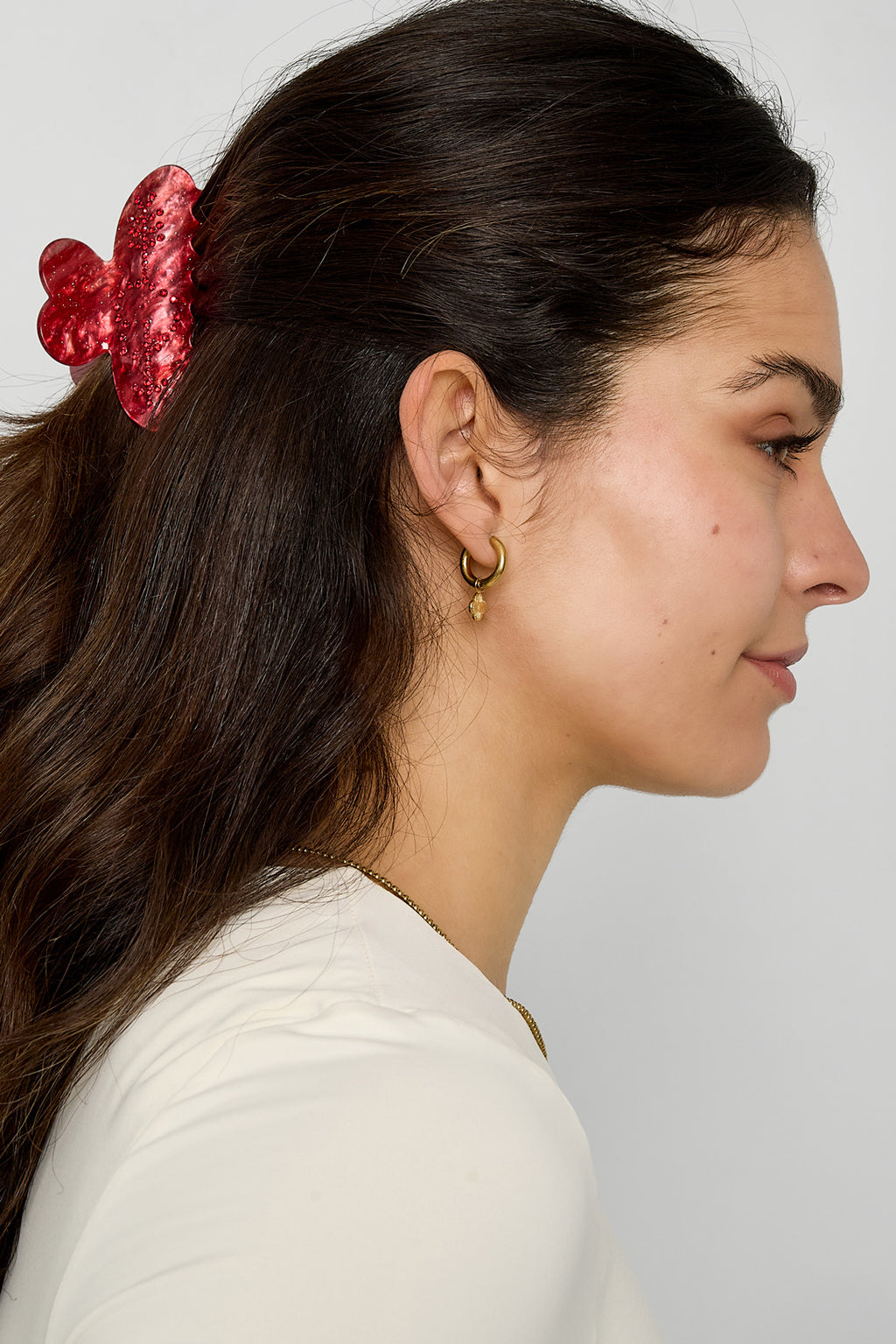 Pinces à cheveux en forme de cœur, style décontracté, en acétate, accessoires pour la Saint-Valentin