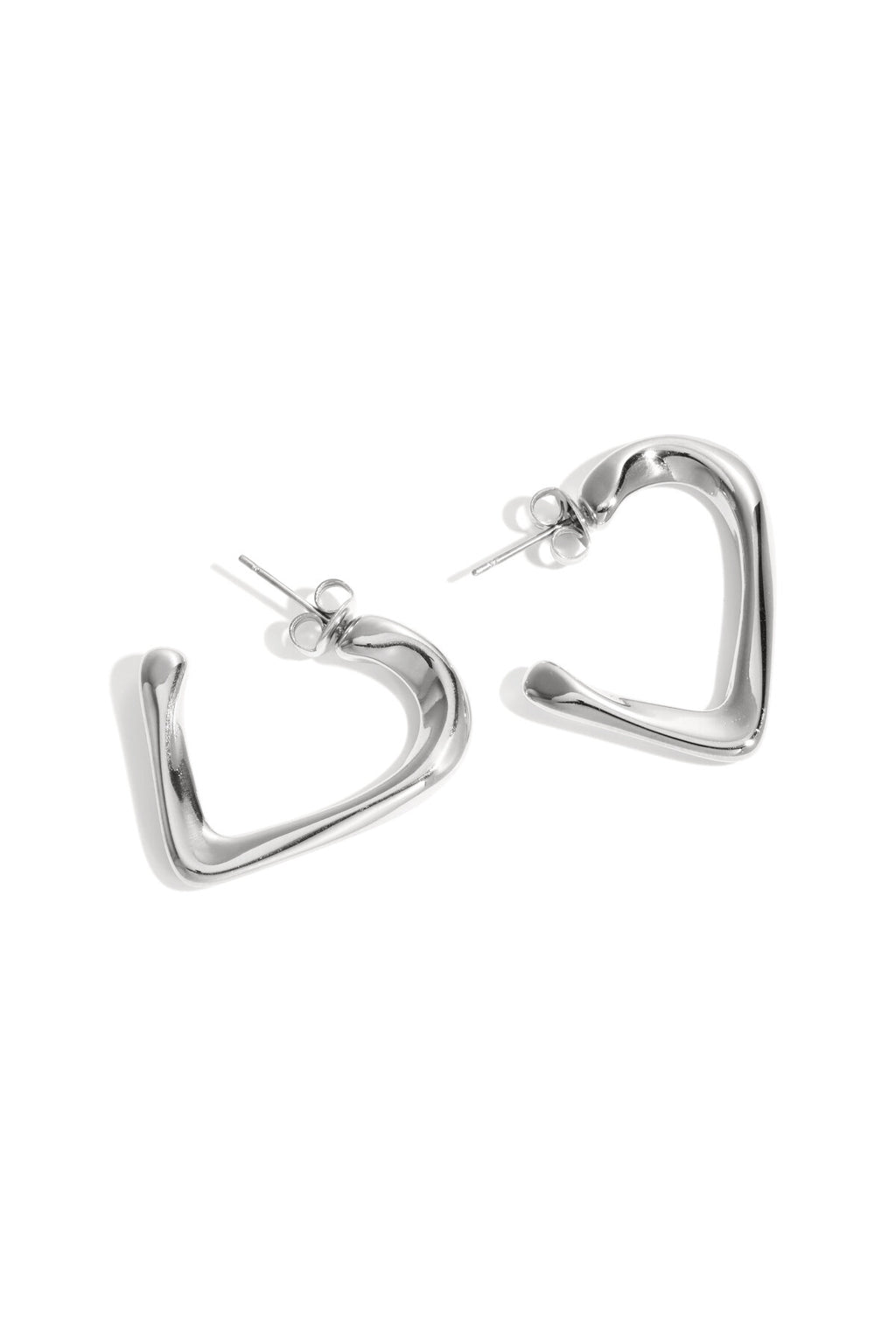 Boucles d'oreilles créoles Cœur Simple Daily Simple Series Bijoux pour femmes