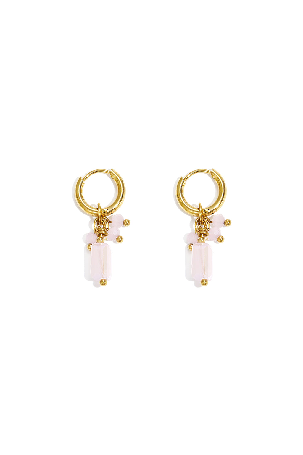 Boucles d'oreilles avec breloques colorées