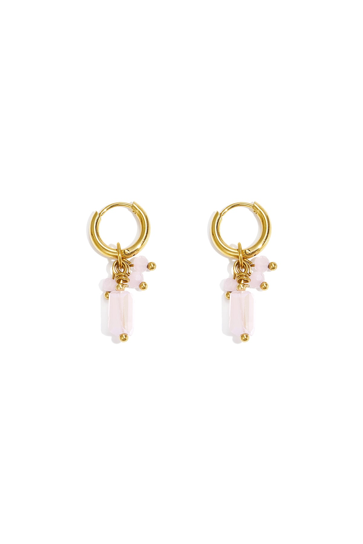 Boucles d'oreilles avec breloques colorées