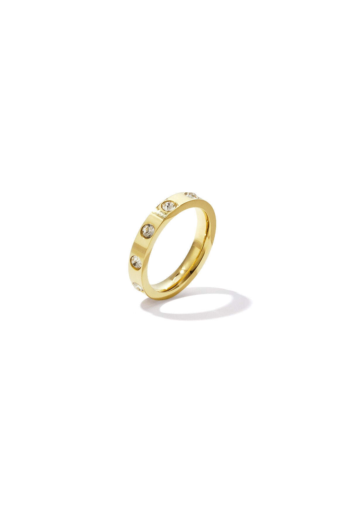 Bague ornée de pierres minimalistes
