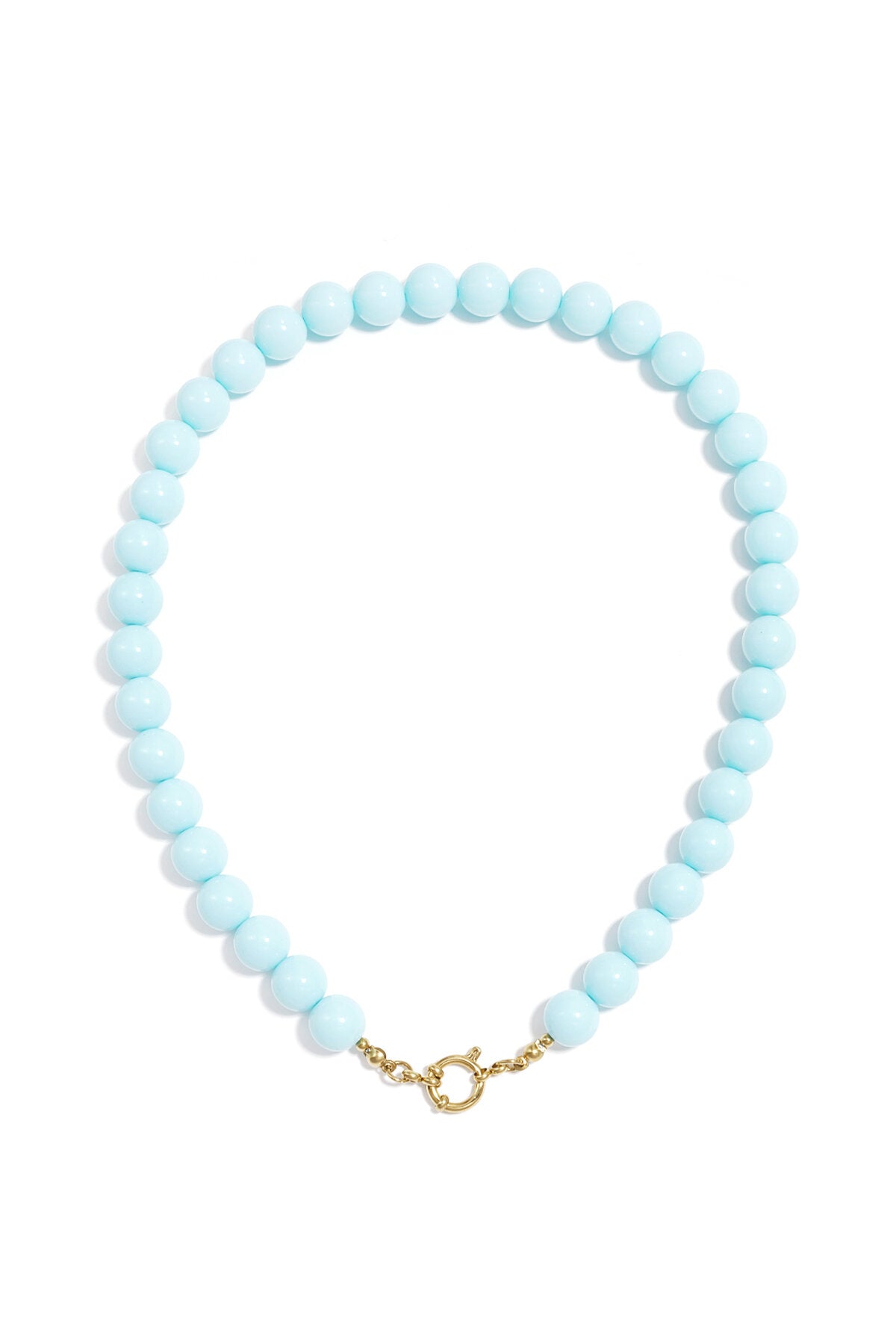 Collier de perles avec fermeture sur le devant - 12 mm