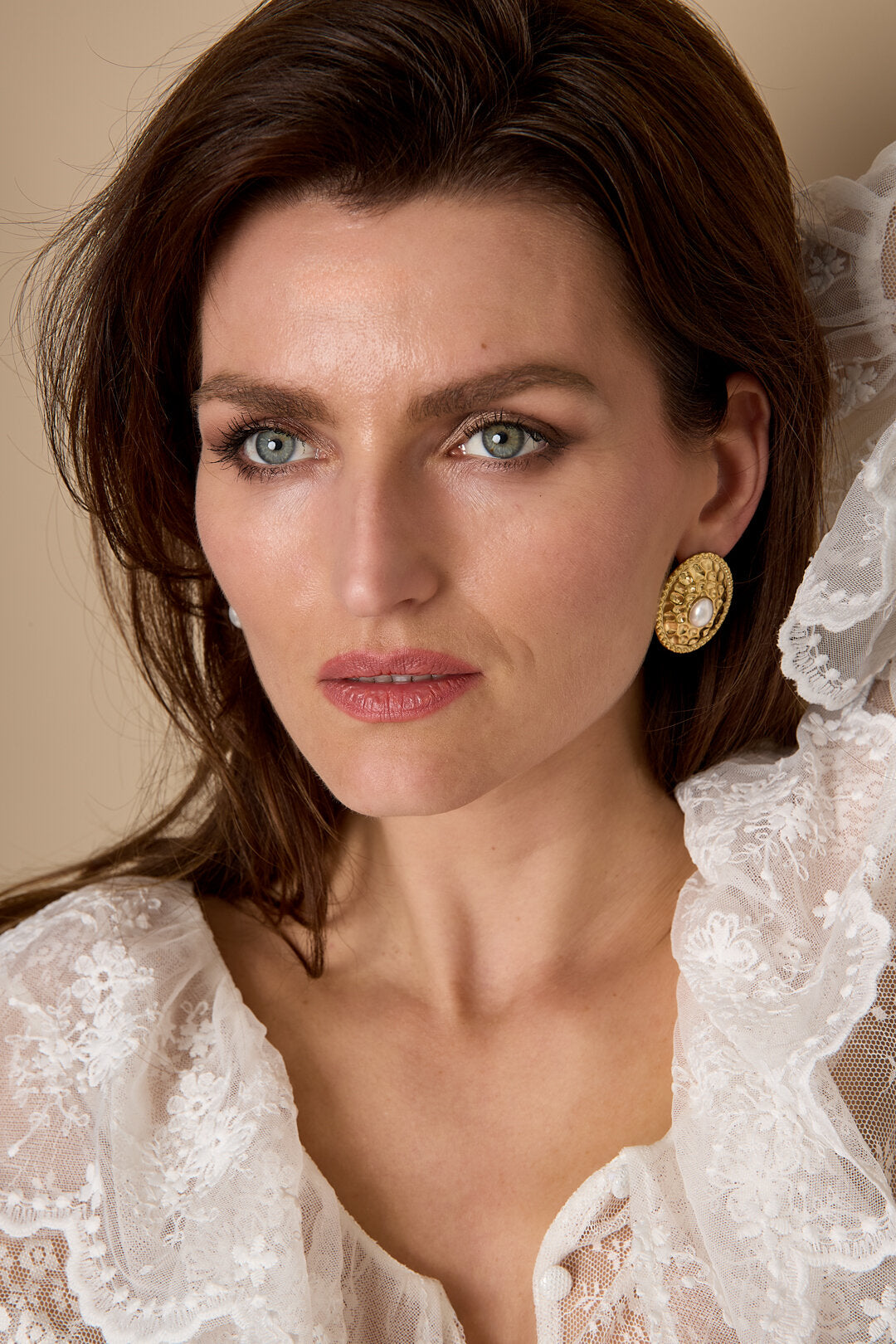 Boucles d'oreilles à clous en acier inoxydable, motif marteau, collection décontractée et simple pour femmes