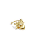 Boucles d'oreilles en acier inoxydable, style cœur, décontractées, simples et quotidiennes, bijoux pour femmes