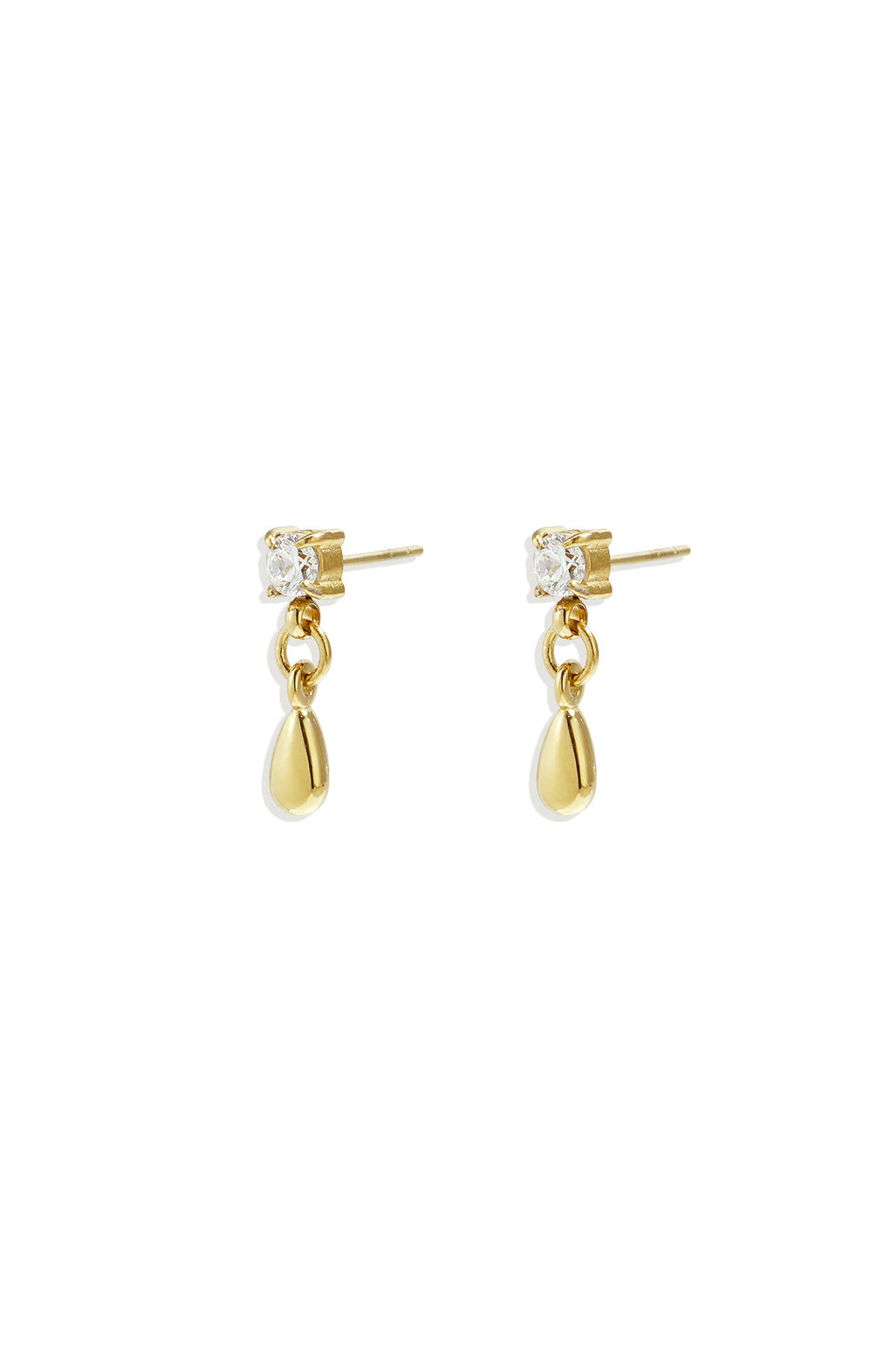 Boucles d'oreilles puces avec pendentif pendant