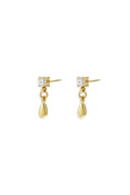 Boucles d'oreilles puces avec pendentif pendant