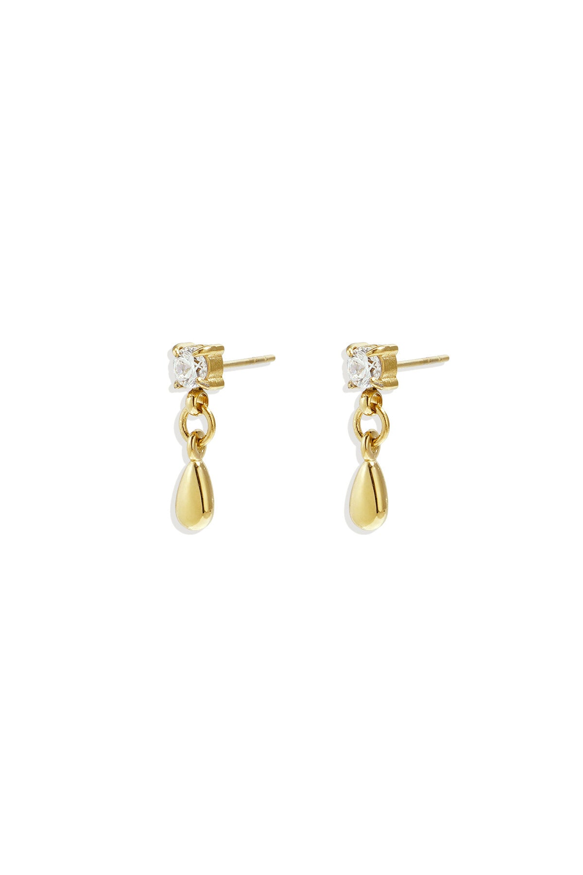 Boucles d'oreilles puces avec pendentif pendant