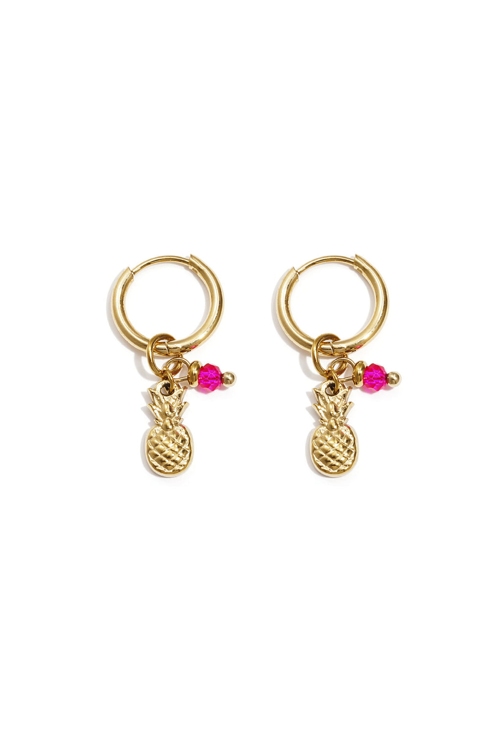 boucles d'oreilles ananas aura