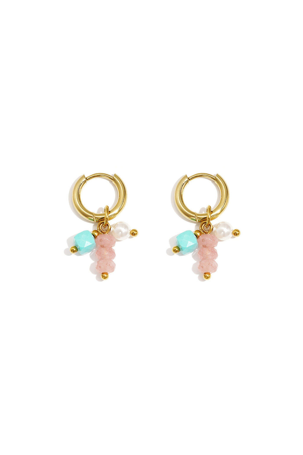 Boucles d'oreilles avec perles pendantes