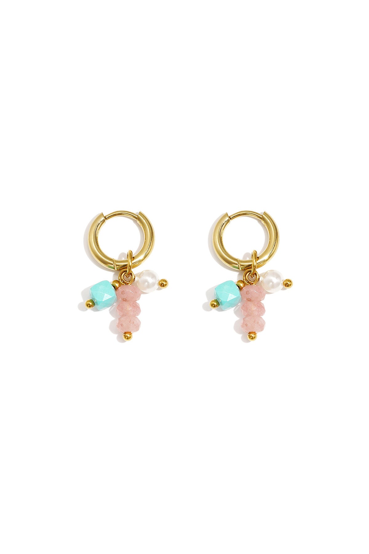 Boucles d'oreilles avec perles pendantes