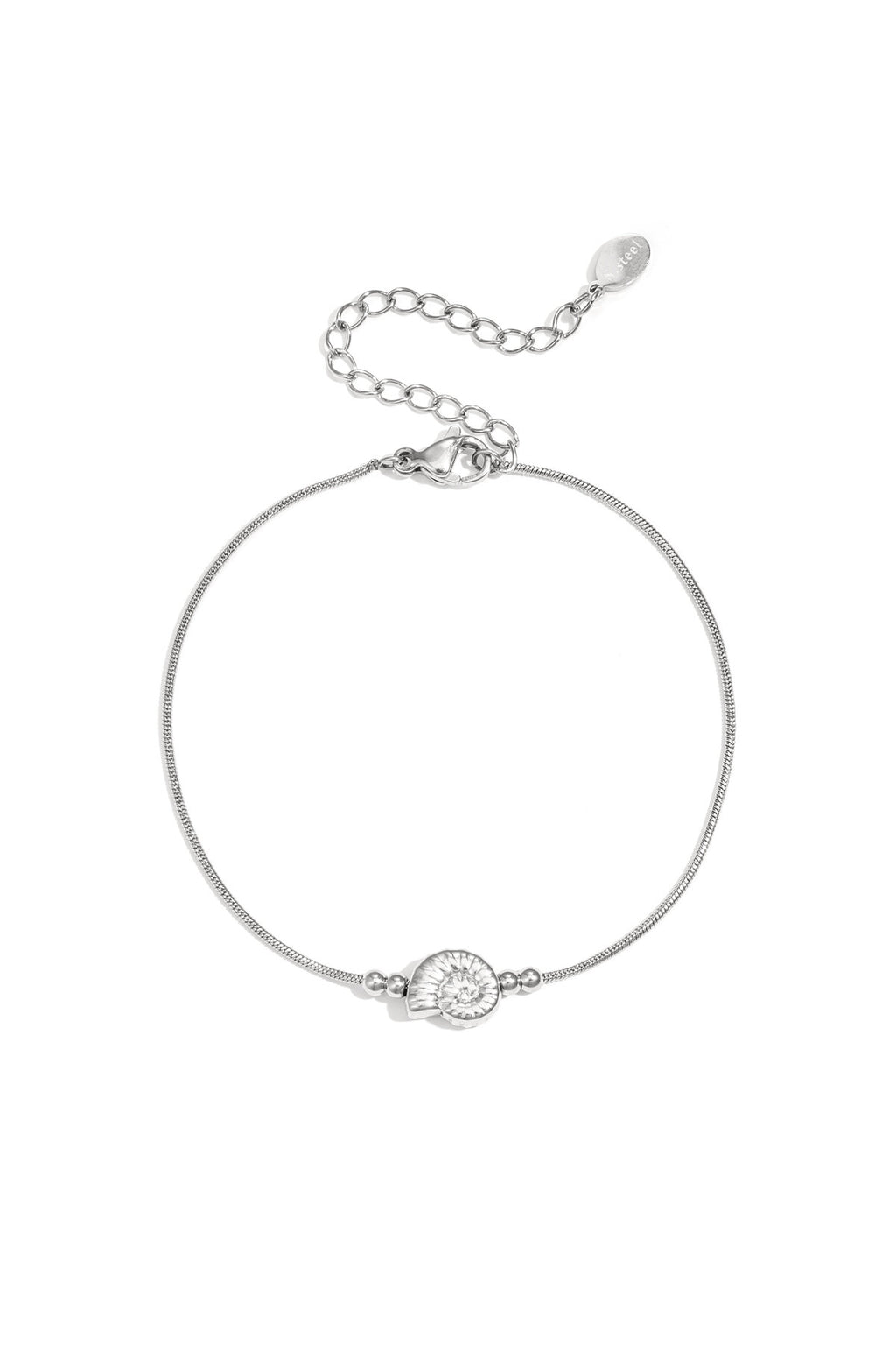 Bracelet minimaliste avec coquillage en spirale