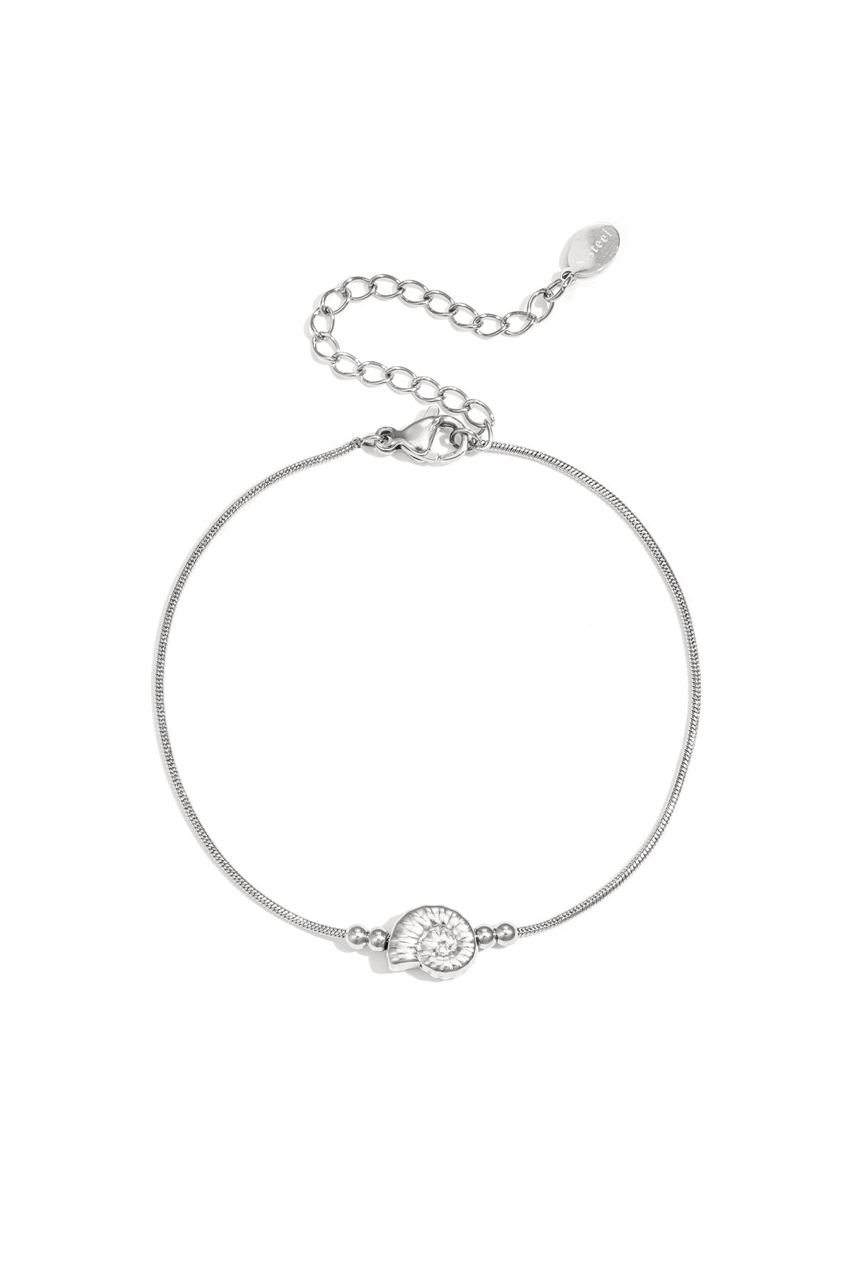 Bracelet minimaliste avec coquillage en spirale
