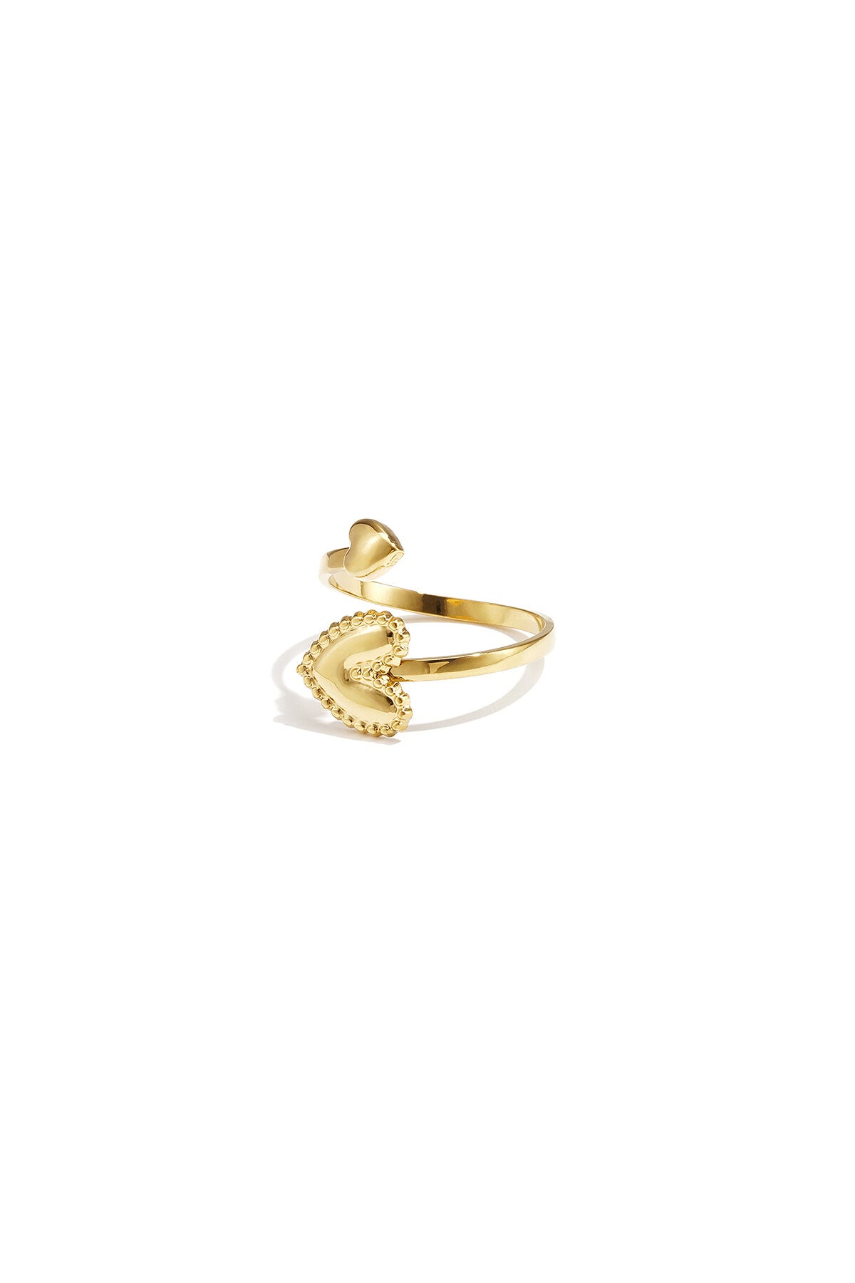 Bague avec cœurs ajustables