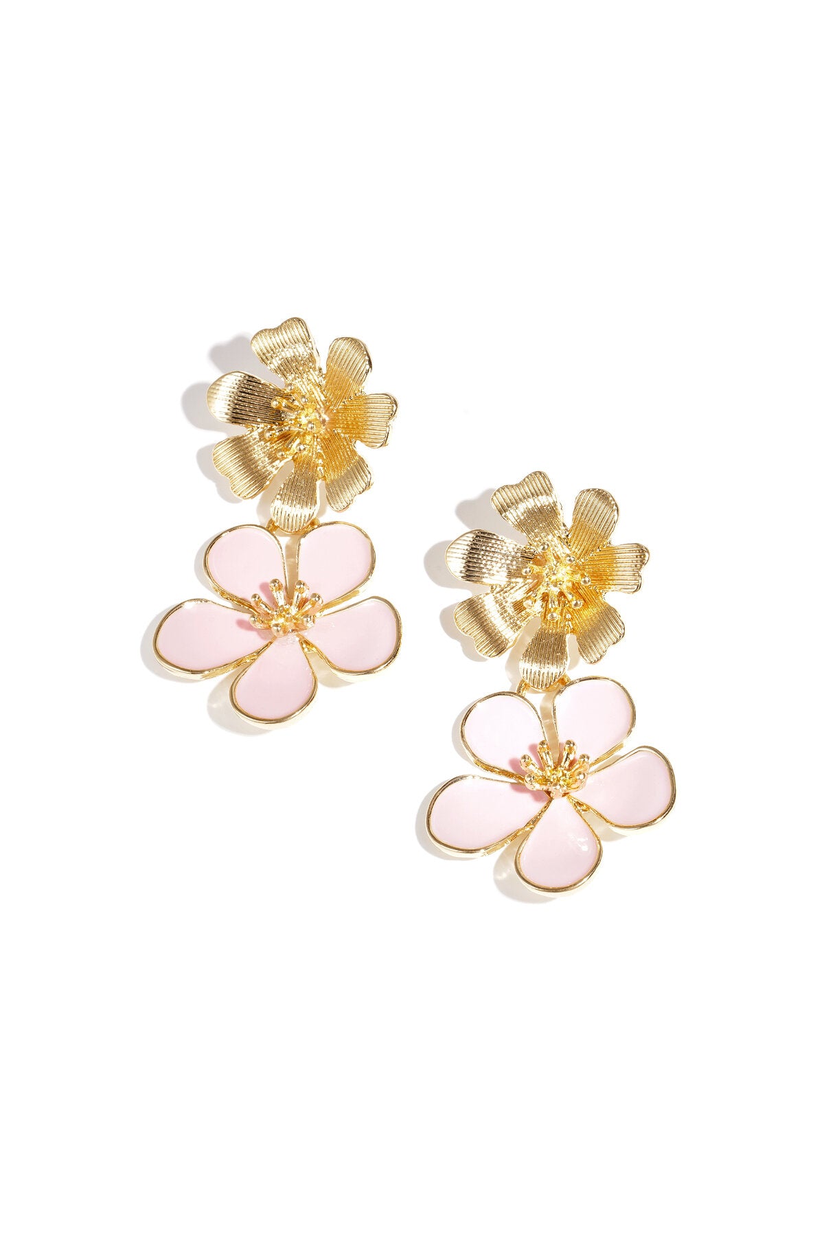 boucles d'oreilles 2 fois fleur